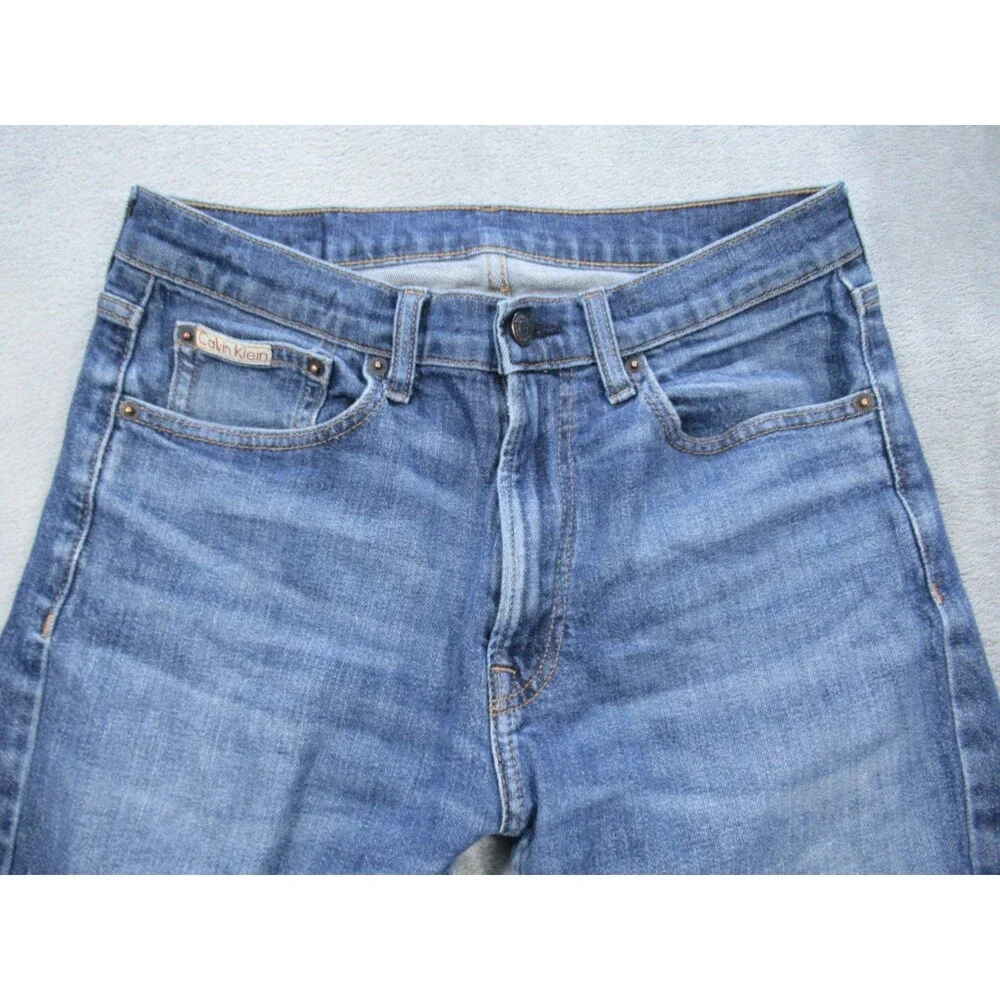Calvin Klein Jeans Men's 29x30 (Actual 27x27.5 ) Standard Straight Leg Blue